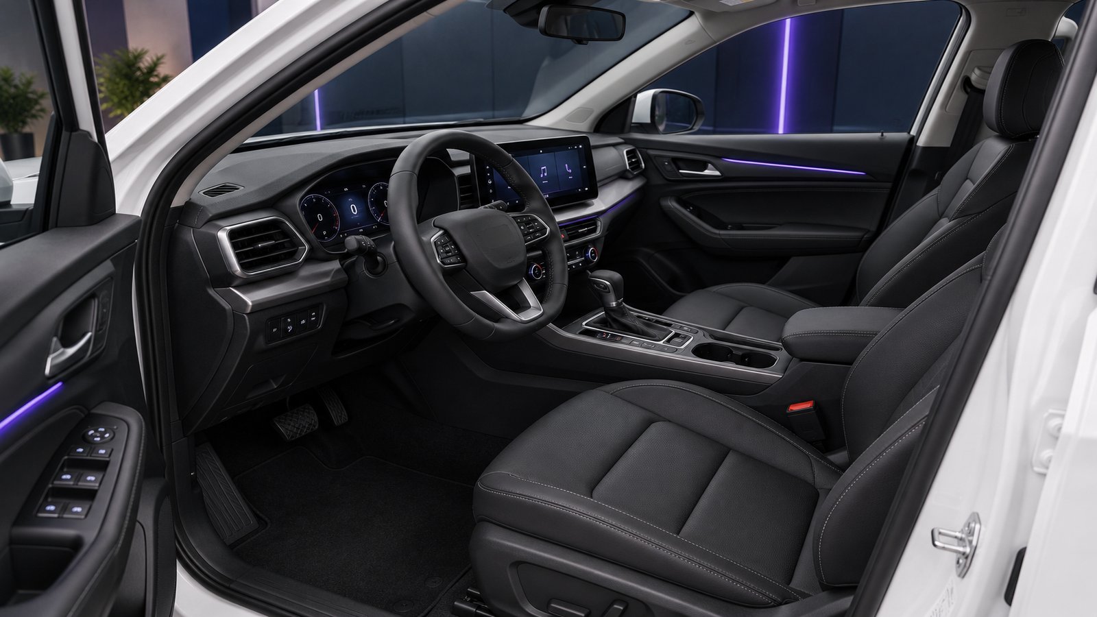 SUV Branco — Conforto, Espaço e Modernidade